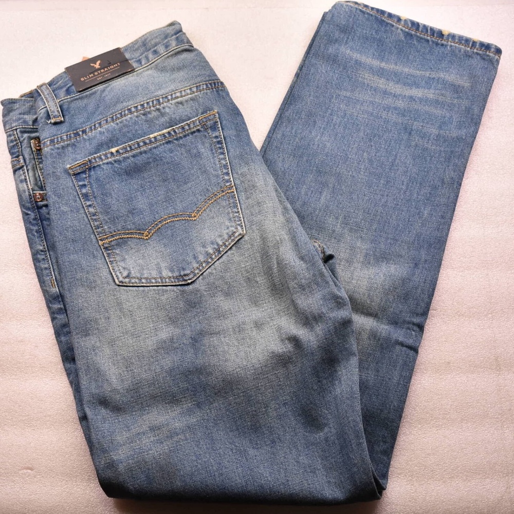 Mens American Eagle Outfitters Slim Straight Jeans